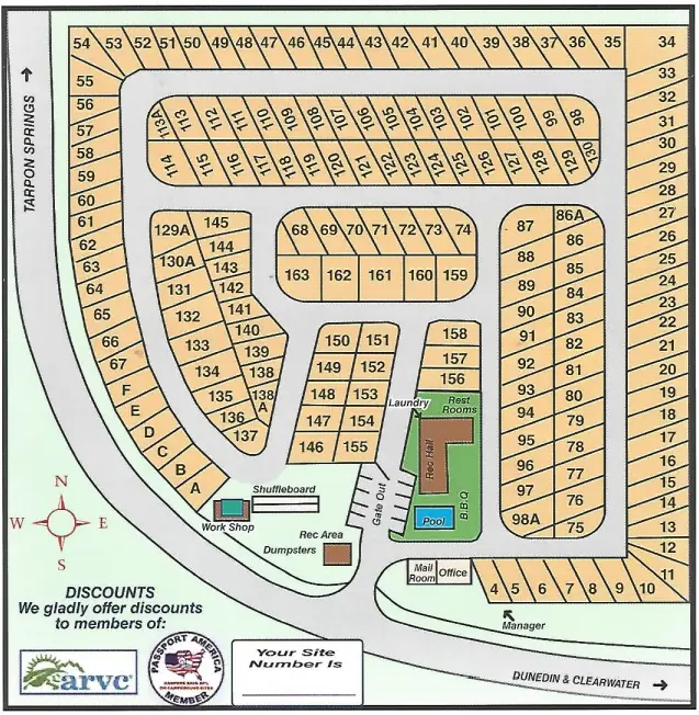 Detailed residential layout map showing lots, streets, and amenities.